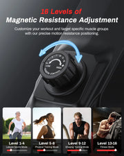 16 Level Quiet Resistance Foldable Compact Rowing Machine