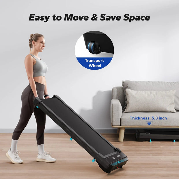 Small Quiet Portable Walking Under Desk Treadmill