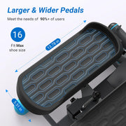 330LBS Capacity Dual Exercise Stepper with Resistance Bands for Home or Gym Workout