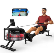 16 Level Quiet Resistance Foldable Compact Rowing Machine