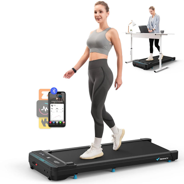 Small Quiet Portable Walking Under Desk Treadmill
