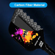 USAPA Lightweight Graphite Textured Surface Fiberglass Face Pickleball Paddles With Accessories