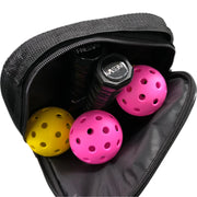 Pickleball Set with 16mm Large Sweet Spot PP Honeycomb Core 2 Rackets 4 Balls Rubber Edge