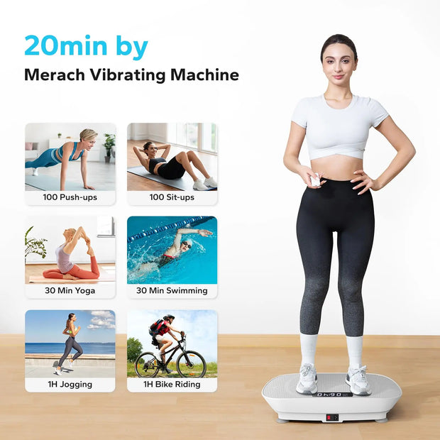 Vibration Plate Exercise Machine Whole Body Workout Weight Loss & Shaping