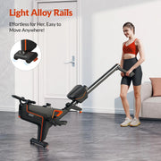 16 Level Quiet Resistance Foldable Compact Rowing Machine