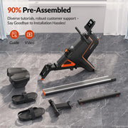 16 Level Quiet Resistance Foldable Compact Rowing Machine