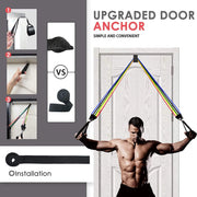 11 pc. Latex resistance Pull bands for Pilates, yoga and CrossFit fitness