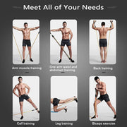 11 pc. Latex resistance Pull bands for Pilates, yoga and CrossFit fitness