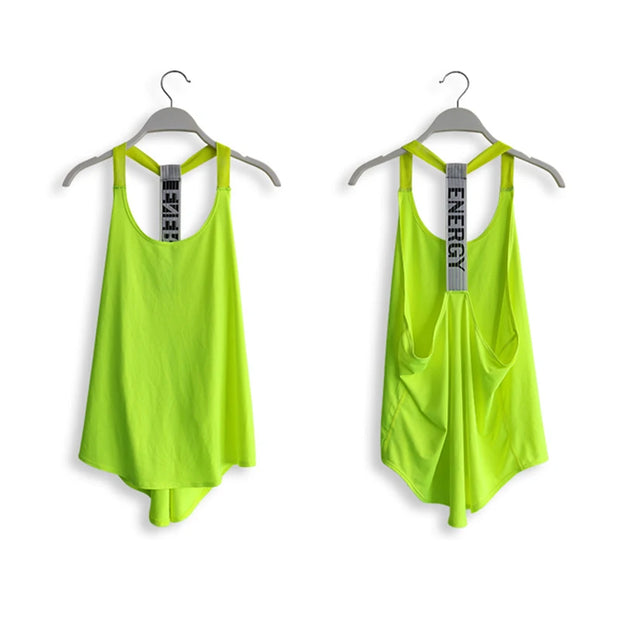 Women Breathable Backless Running Sportwear Tank Top