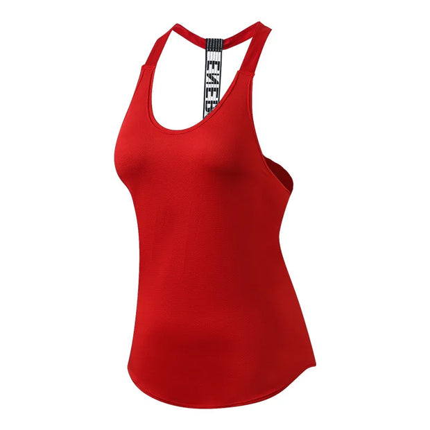 Women Breathable Backless Running Sportwear Tank Top