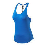 Women Breathable Backless Running Sportwear Tank Top