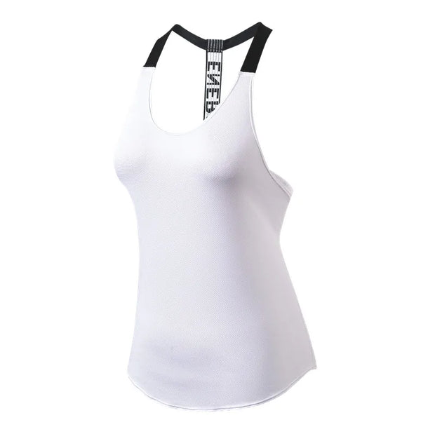 Women Breathable Backless Running Sportwear Tank Top