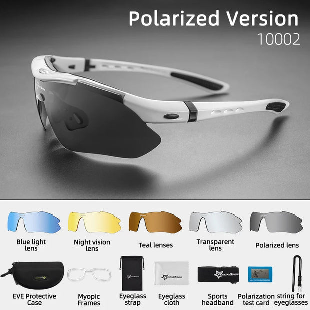 Polarized Sports Sunglasses Bicycle Riding Protection Eyewear