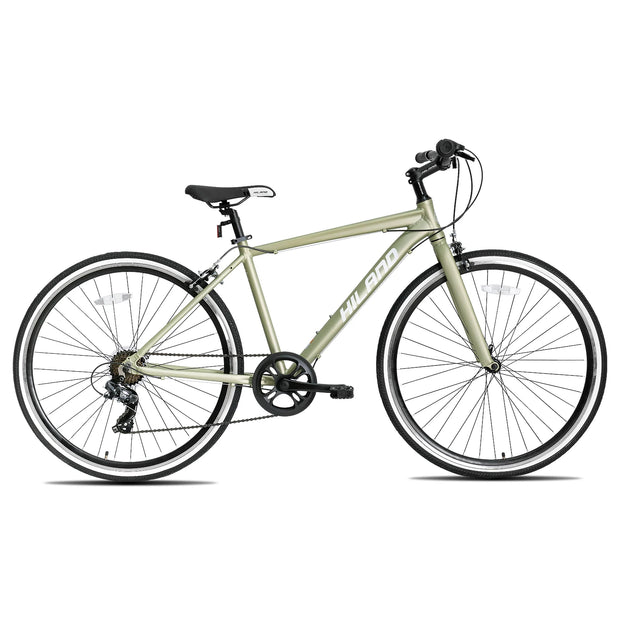 Step-Over or Step-Through Frame Hybrid Urban Commuter Bike, 7 Speeds