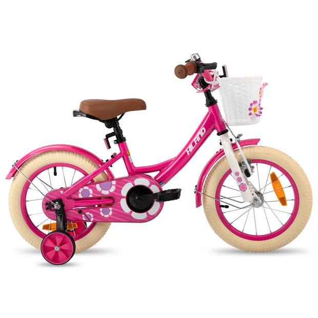 Girls12/14/16 Inch Bicycle with Basket and Stabilizers