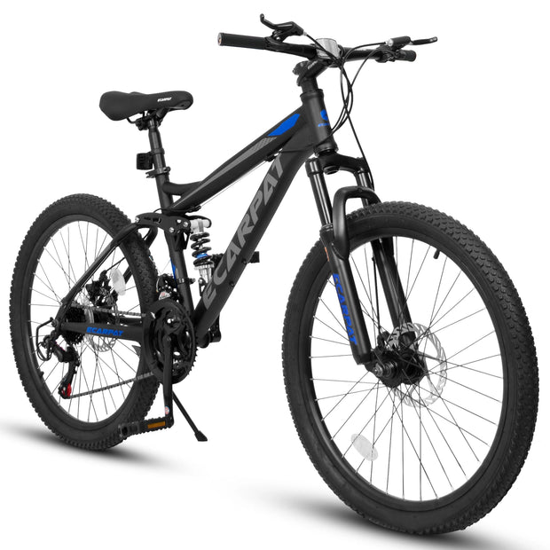 21-Speed Dual Full Suspension Mountain Bike 24/26/27.5 Inch