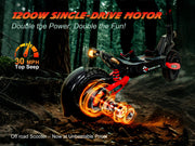 1200W Foldable E-Scooter for Adults -Max Speed 30MPH, 48V 13AH/23.4AH, 11"Off-Road Tires