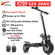 10/11 Inch 48V-72V 1000W-6000W  Off Road Electric Kick Scooter Foldable Adult 50-85km/h