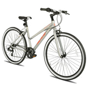 Step-Over or Step-Through Frame Hybrid Urban Commuter Bike, 7 Speeds