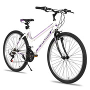 Womens Mountain Bike, 24 26 Inch 21 Speeds Hybrid Commuter