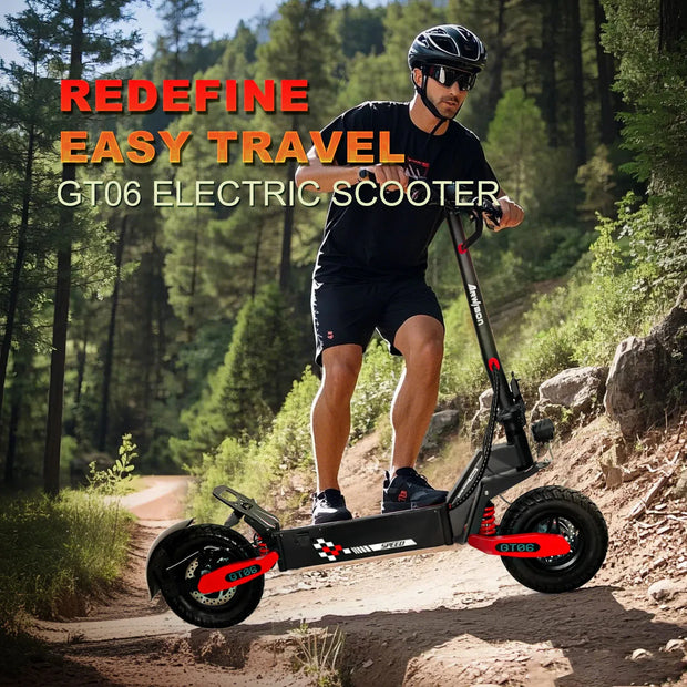 1200W Foldable E-Scooter for Adults -Max Speed 30MPH, 48V 13AH/23.4AH, 11"Off-Road Tires