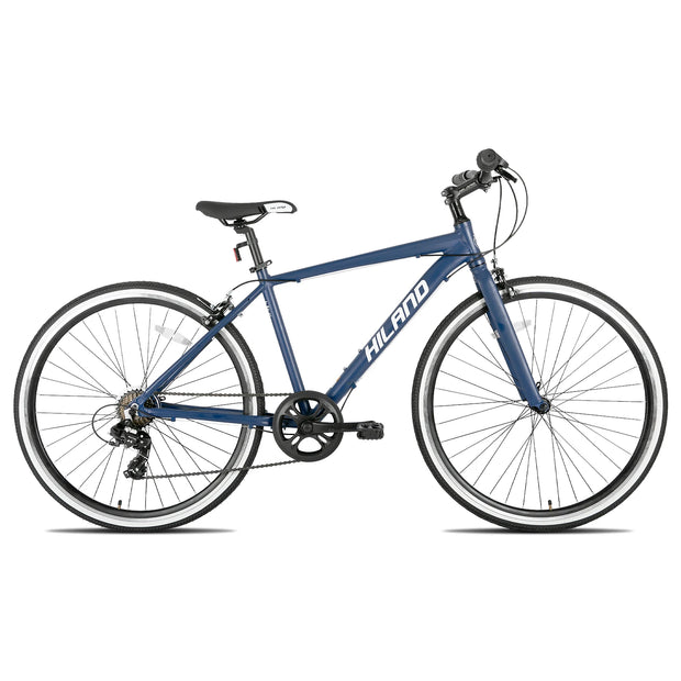 Step-Over or Step-Through Frame Hybrid Urban Commuter Bike, 7 Speeds
