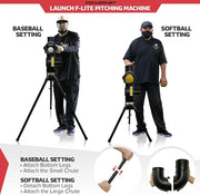 Baseball and Softball Variable Speed Pitching Machine Simulated Up To 90 MPH