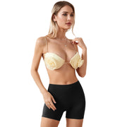 Women s High Waist Stretchy Solid Cycling Shorts with Elastic