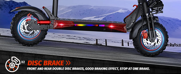 1200W Foldable Electric  Commuter E-scooter with Seat for Adults 11'' Off-road Tires