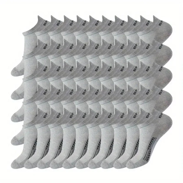 50 Pairs of Men's Low Cut Running Fitness Sports Socks