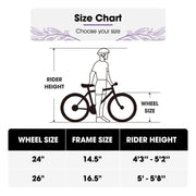 Womens Mountain Bike, 24 26 Inch 21 Speeds Hybrid Commuter