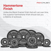 Cast Iron Weight Plates – Free Weights . Sold in Pairs - 2.5LB–45LB