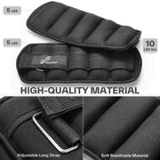 1Pair 10lb Leg strap Ankle Weights  for Women, Men