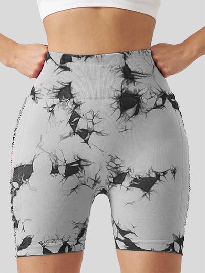 Women s High Waist Non-See Through Workout Shorts with Side Pockets