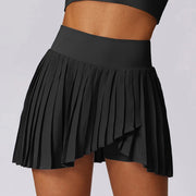 Women's High Waisted Pleated Tennis yoga Fitness Skort with Pocket