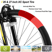 26 and 27.5 Inch Mountain Bike with 21 Speeds, High-Tensile Steel Frame, V Brake for Adult