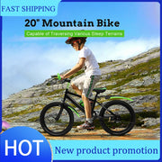 7 Speed 20" High Carbon Steel Kids Bike w/ Double Disc Brake