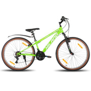 26 Inch Mountain Bike, 21 Speeds, High-Tensile Steel Frame, V Brake, Hardtail MTB