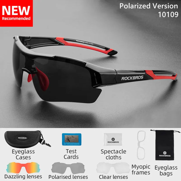 Polarized Sports Sunglasses Bicycle Riding Protection Eyewear