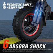 1200W Foldable Electric  Commuter E-scooter with Seat for Adults 11'' Off-road Tires