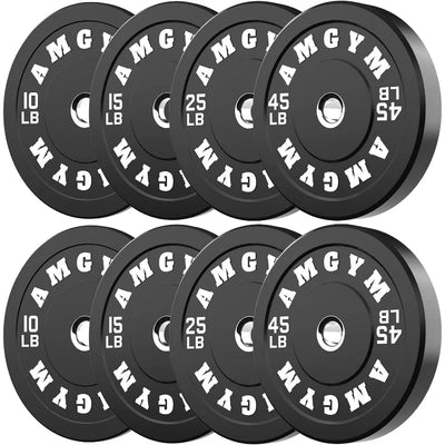 Rubber Coated 2 Inch Barbell Sets for Home Gym - Free Weights