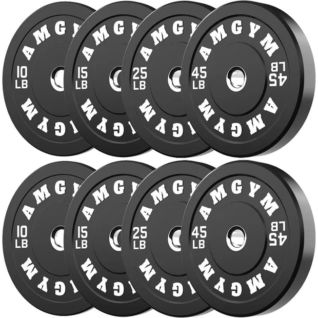 Rubber Coated 2 Inch Barbell Sets for Home Gym - Free Weights