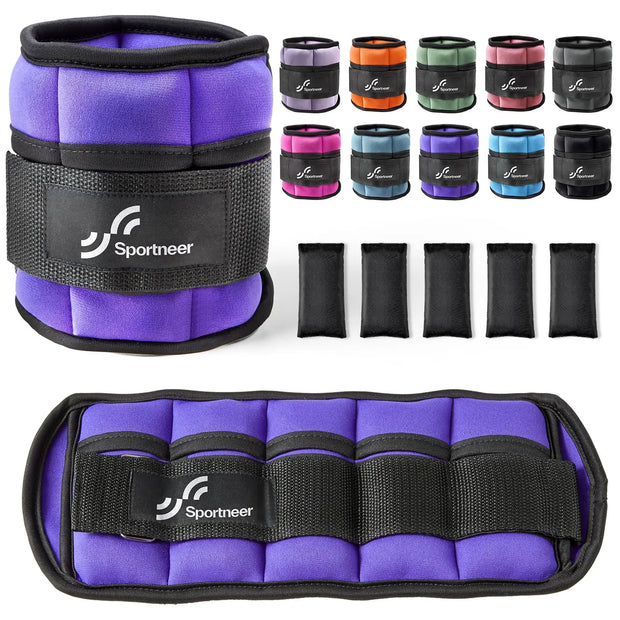 1Pair 10lb Leg strap Ankle Weights  for Women, Men