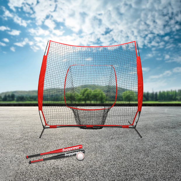 Baseball Softball Hitting Pitching Practice Net with Carry Bag for Indoor or Outdoor Use
