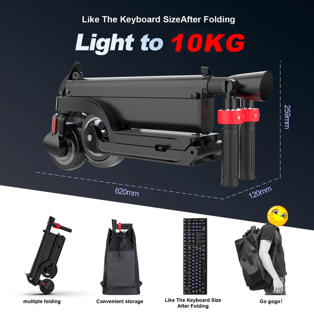 Foldable 350W 25KM/H 7.5AH 36V E Scooter