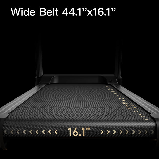 Folding Incline Treadmill with Pulse Sensors, 3.0 HP Quiet Brushless, 300 lbs. Capacity