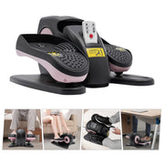2-in-1 Sitting Foot Pedal Mini Elliptical Exercise Equipment with LCD Screen Remote Control