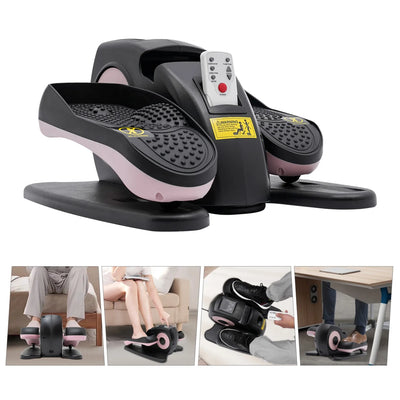 2-in-1 Sitting Foot Pedal Mini Elliptical Exercise Equipment with LCD Screen Remote Control