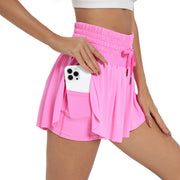 Flowy High Waisted Tennis Skort