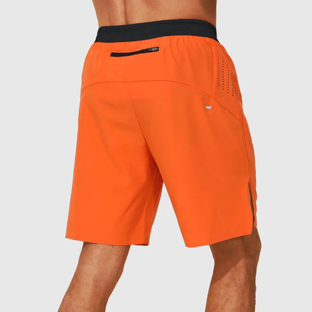 Men's Quick Dry Lightweight Breathable Running Shorts Zipper Pocket